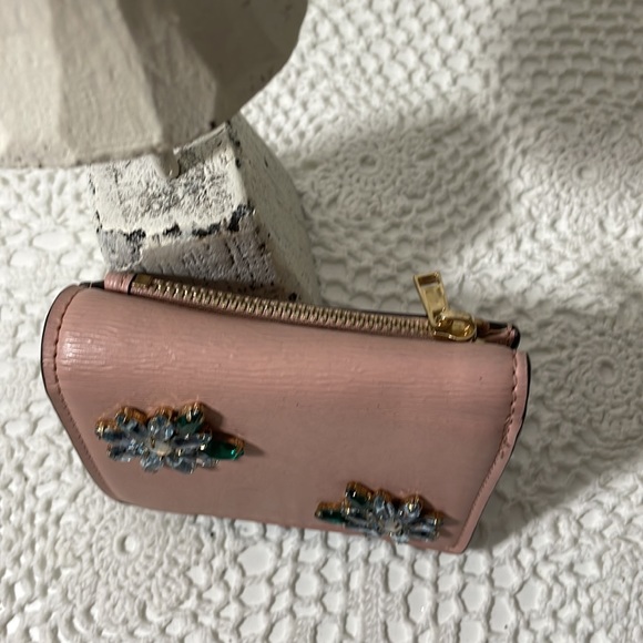 Aldo blush vegan leather compact wallet with jewels - Picture 3 of 7